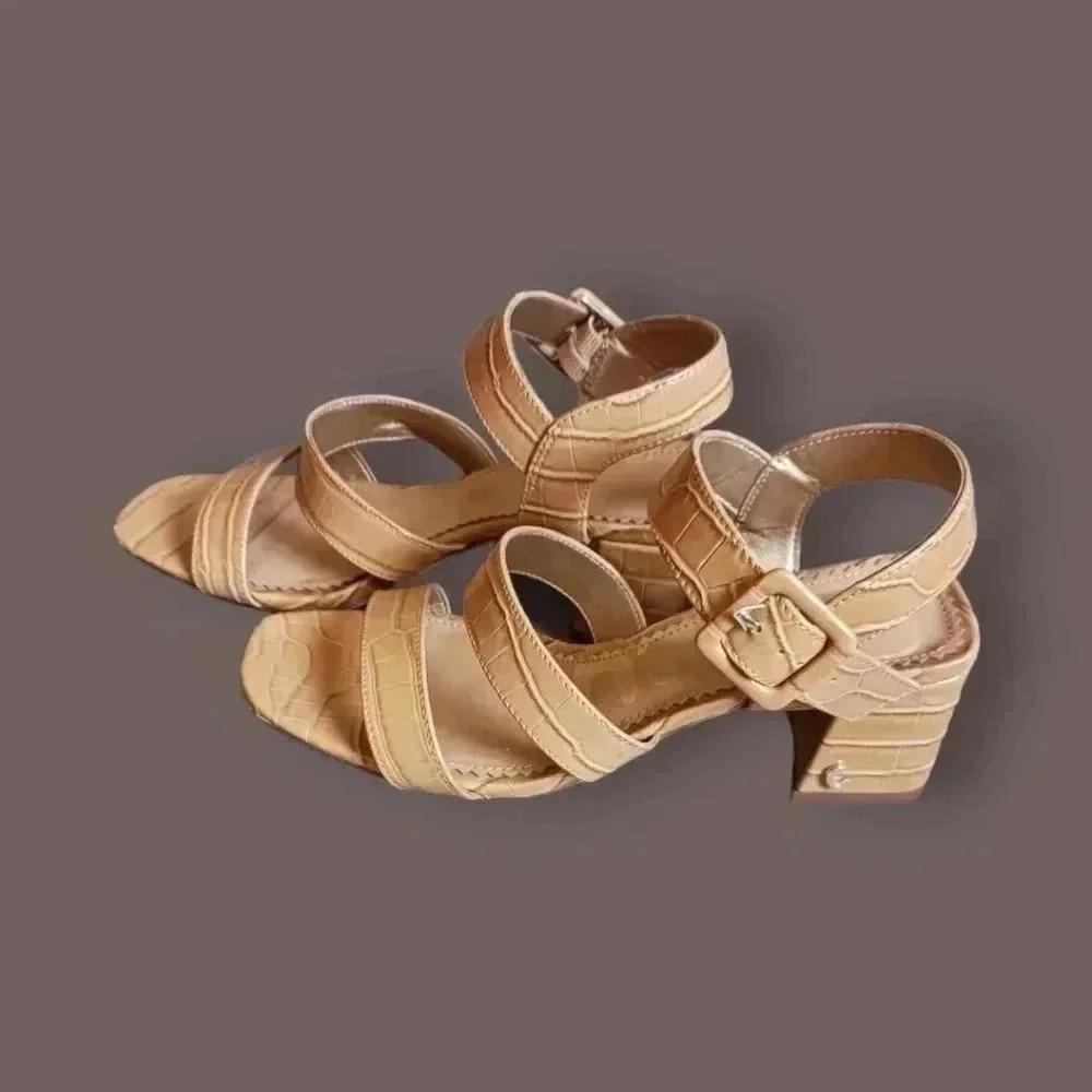 Circus by Sam edelman fisher strappy sandals size 6.5 tan camel color - Picture 5 of 14